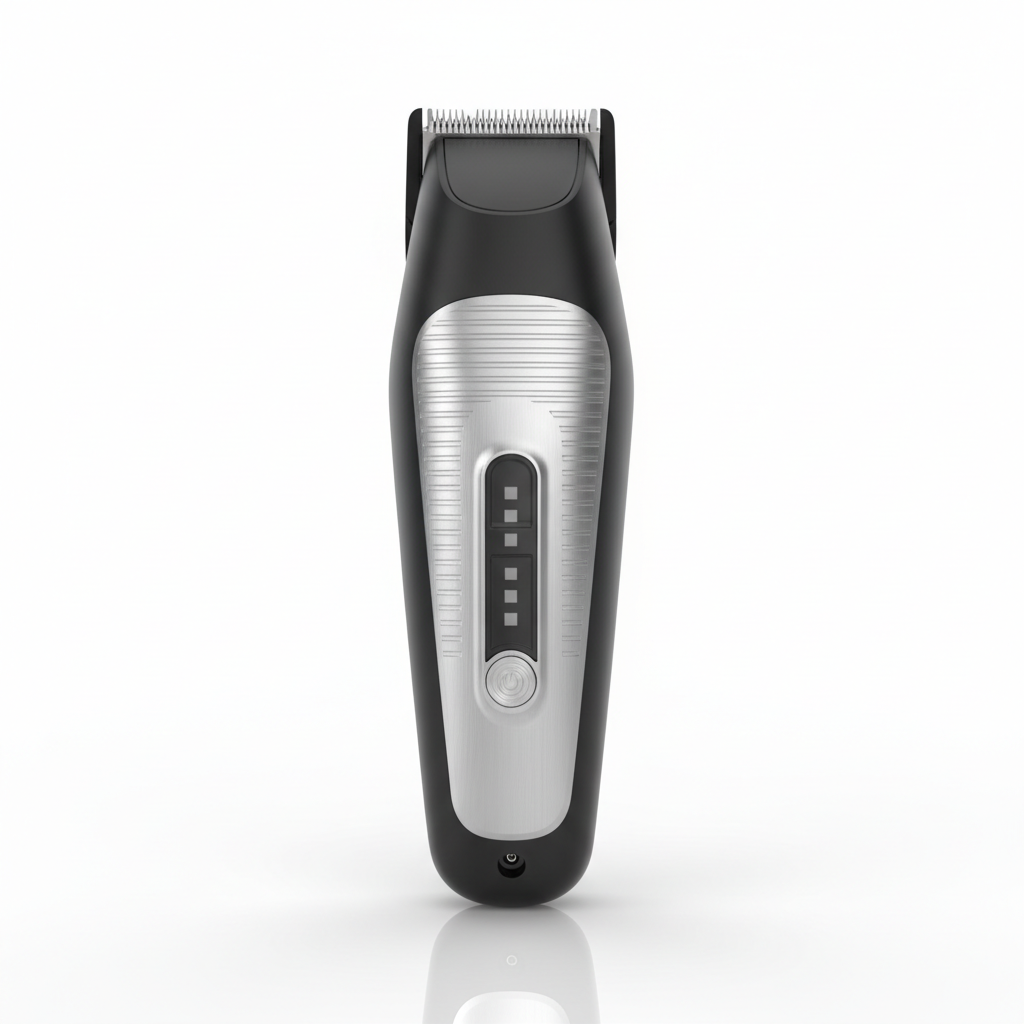 Professional cordless beard and hair trimmer back view